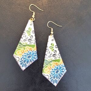 Fabric Kimono Earrings